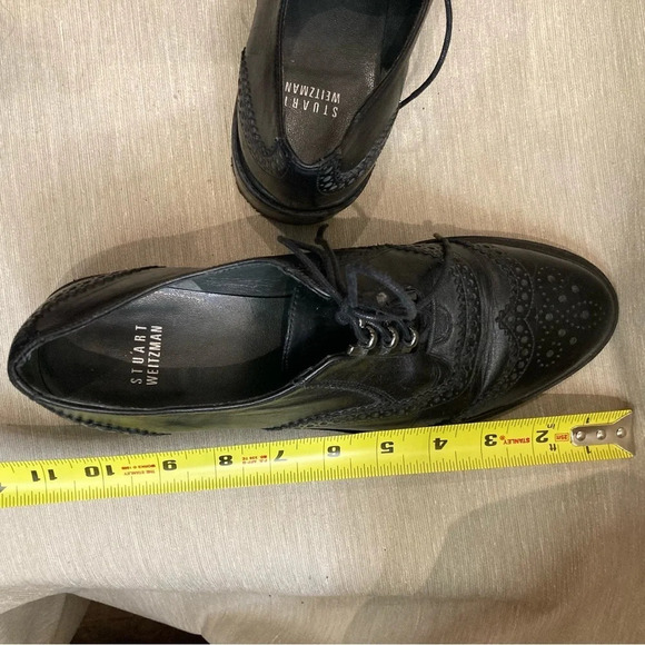 STUART WEITZMAN Sz 9 made in Spain Wingtip Lace Up Oxfords Shoes - Picture 12 of 12